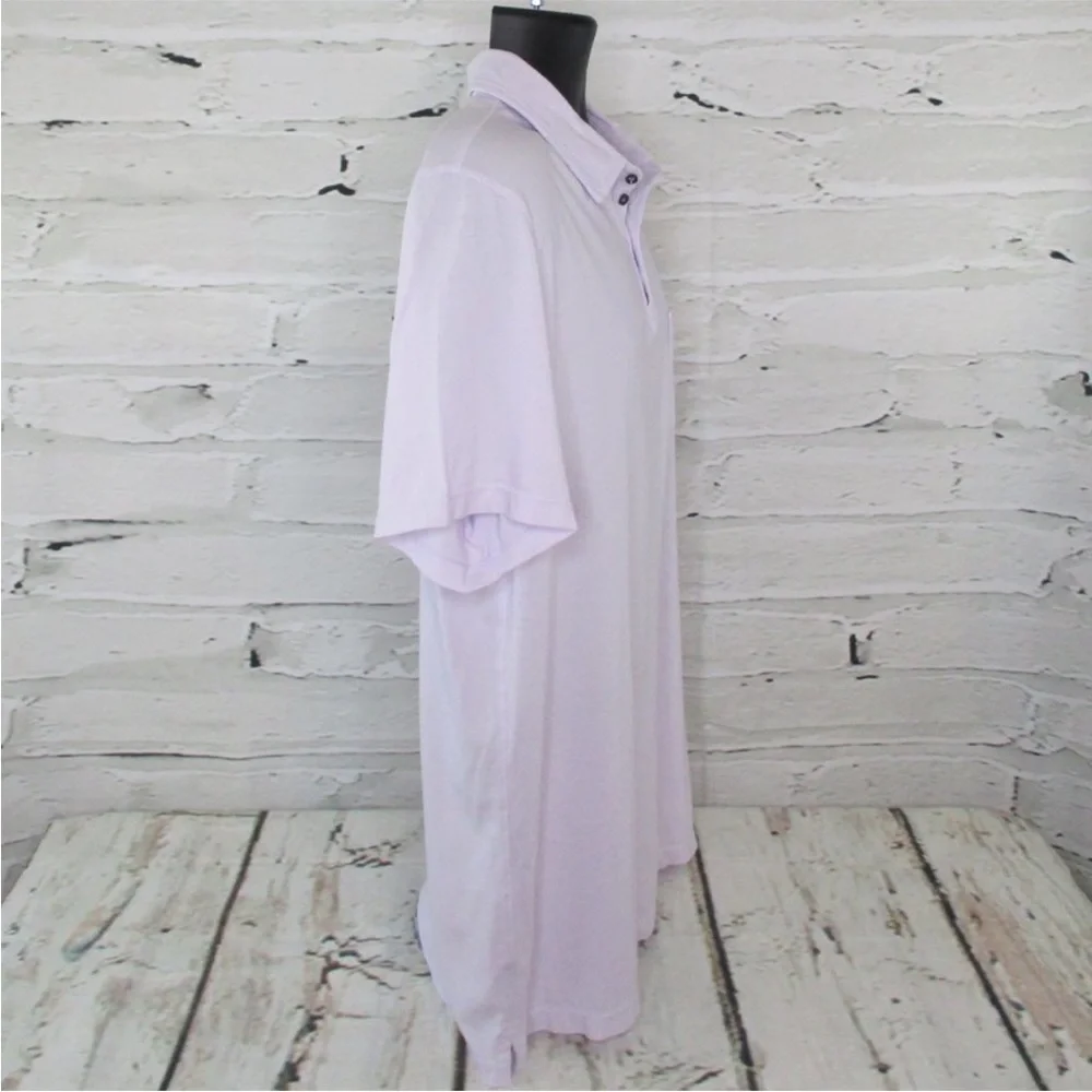 M. Singer Mens' Classic Fit Polo Shirt in Misty Lilac, NWT L - Picture 3 of 5
